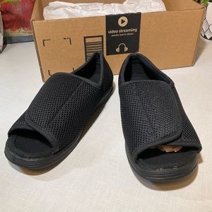 Adjustable Slipper Swollen Feet Diabetic Edema Wide Shoes 37/7.5 Women & 5 Men